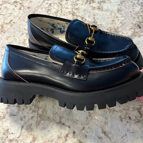 Gucci style leather College Loafer - Picture 5 of 7